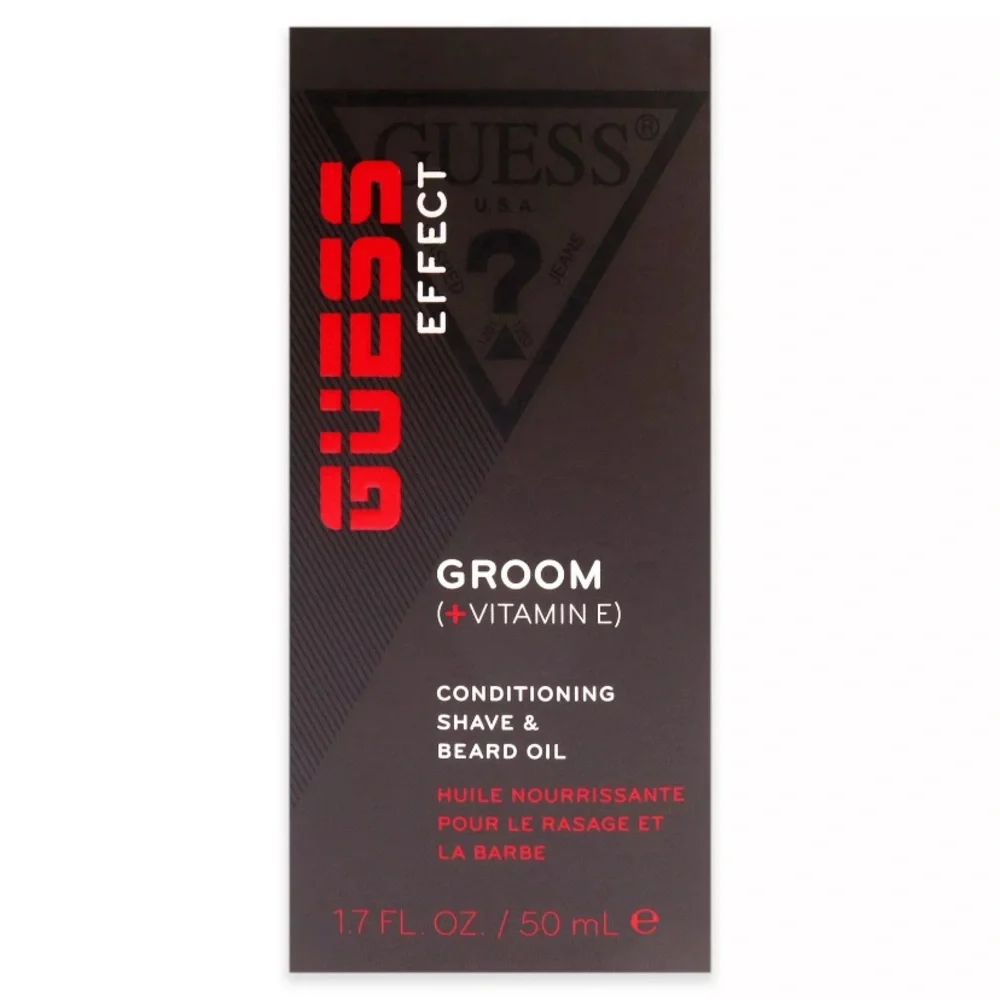 Guess Effect Groom Conditioning Shave and Beard Oil by Guess 1.7 oz 50 ml Oil.